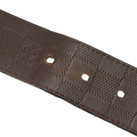 LOUIS VUITTON Louis Vuitton 95cm Black M9150 Men's Leather Belt - Picture 10 of 13